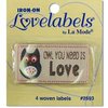 Gewebte Lovelabels "Owl you need is Love" zum Aufbügeln