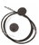 KnitPro Verbindungskabel schwarz/silber für Nadelspitzen - passend für alle KnitPro Spitzen