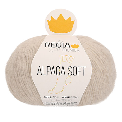 Regia Premium Alpaca Soft "Natur Meliert", Fb. 02