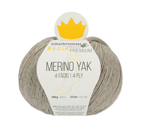 Regia Premium Merino Yak, "Beige meliert", Fb. 7510