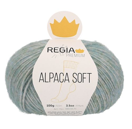 Regia Premium Alpaca Soft "Mint Meliert",  Fb. 62