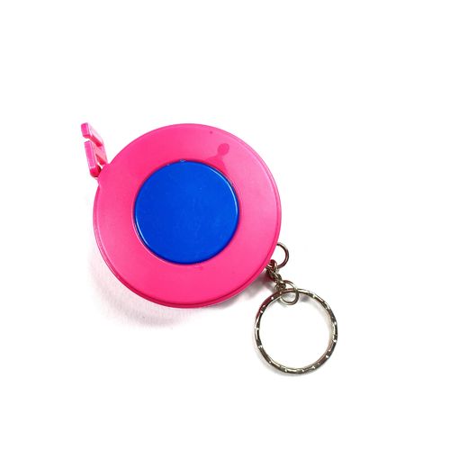 Maßband am Schlüsselring "Pink-Blau"