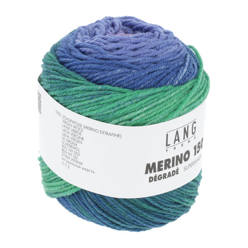 Lang Yarns "Merino 150 dégradé", Farbe 04 blau/pink/rot