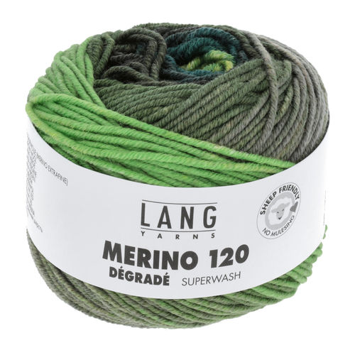 Lang Yarns "Merino 120 dégradé" , Fb. 02 grün