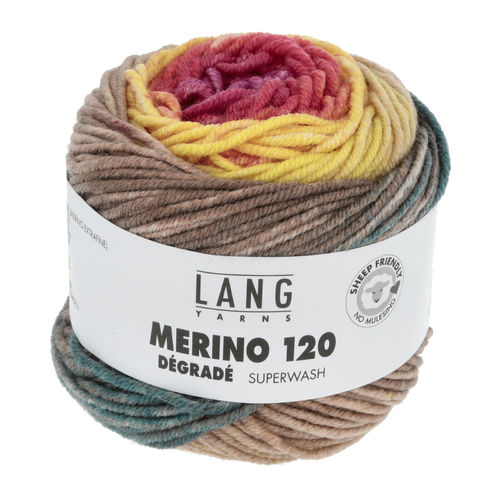 Lang Yarns "Merino 120 dégradé" , Fb. 07 regenbogen